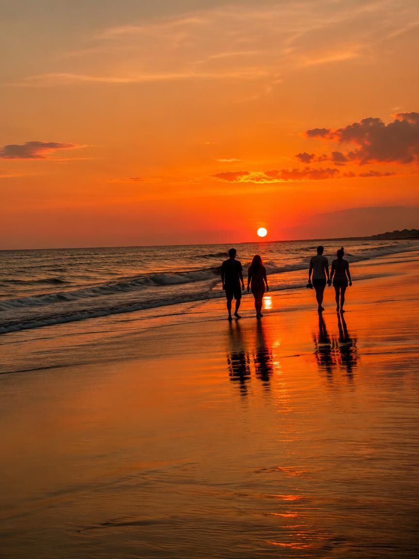 Exemple : coucher de soleil entre amis